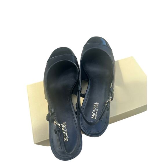 New MICHAEL Michael Kors Perla Flex Slingback black Flats. Size-9.5 - Picture 1 of 6